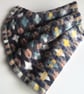 Handwoven Lambswool Cowl in Grey, Buff, Navy and Lemon 10 - Image 4