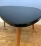 Black 'Fitter Happier' Coffee Table with Tapered Legs  - Image 3