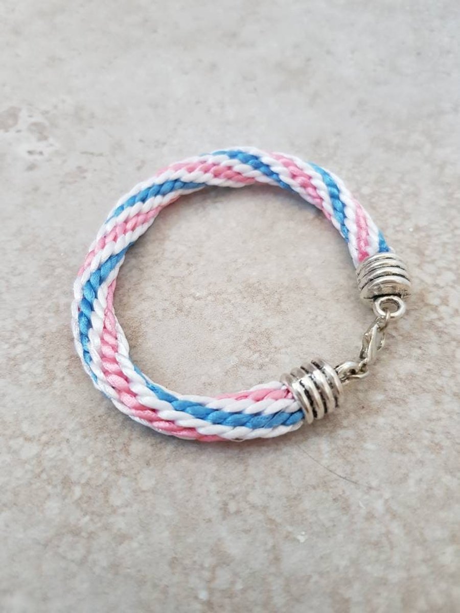 Transgender Bracelet, Trans Pride flag bracelets, LGBTQ Jewellery