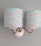 William Morris Classic Cylindrical Drum Lampshades X 2