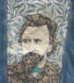 Upcycled denim jacket - William Morris on Willow (blue) - Image 4