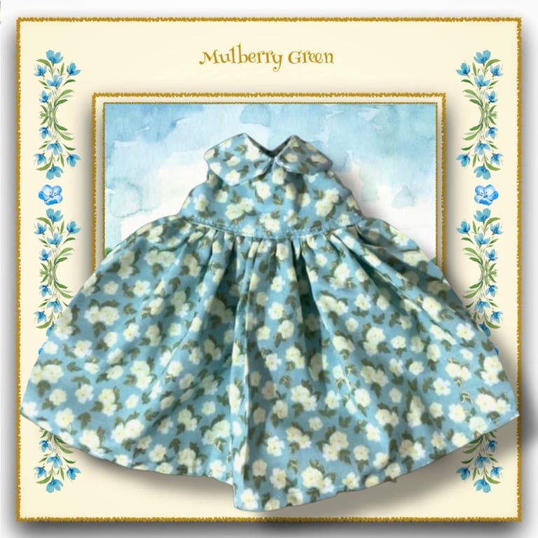 Gold Etched Floral Dress 