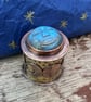 Little Copper and Brass Box with Labradorite Face