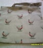 Pheasants on Beige Fabric Bag