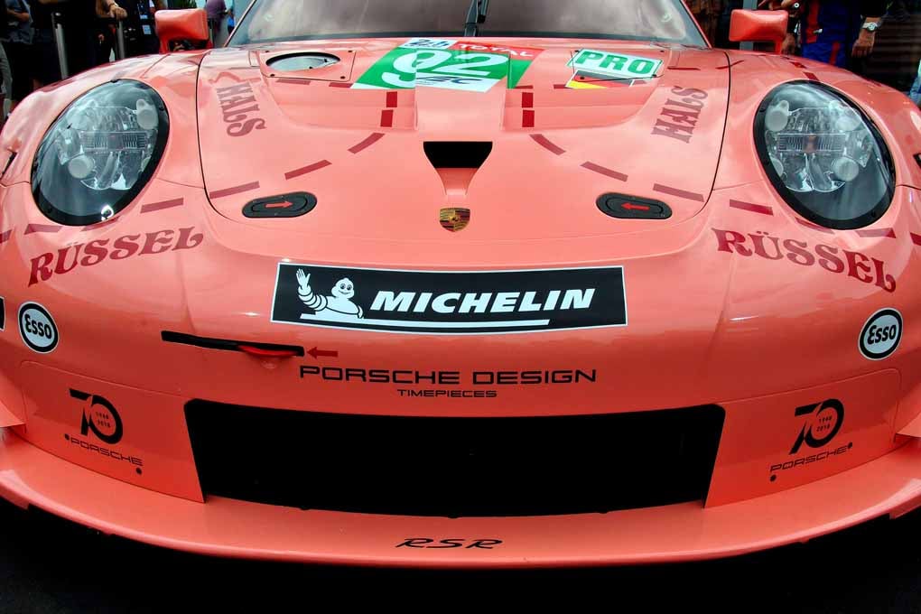 Porsche 911 RSR Pink Pig Sports Car Photograph Print