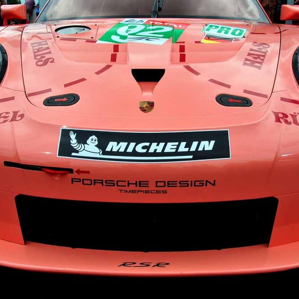 Porsche 911 RSR Pink Pig Sports Car Photograph Print