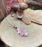 Rose Gold & Copper Oak Leaf Necklace - Image 3
