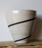 Ceramic Green and White Spiral Design Vase  - Image 3