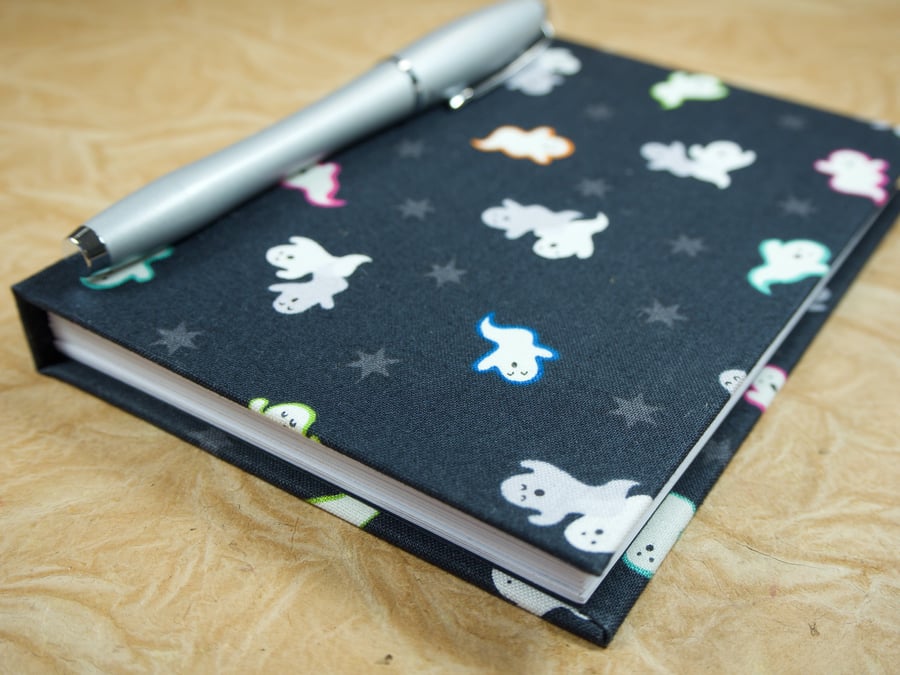 A6 Notebook with glow-in-the-dark ghost cover