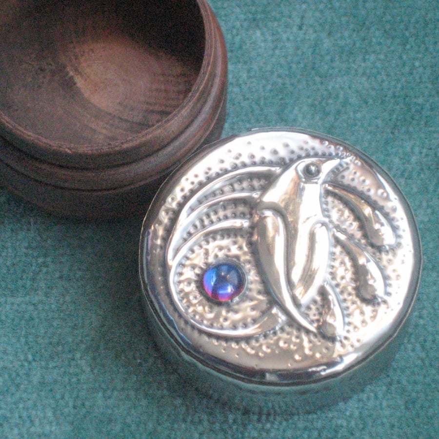 Bird of Paradise Pewter Box