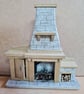 Dolls House 1 :12th scale Fireplace Cottage Medieval Tudor 