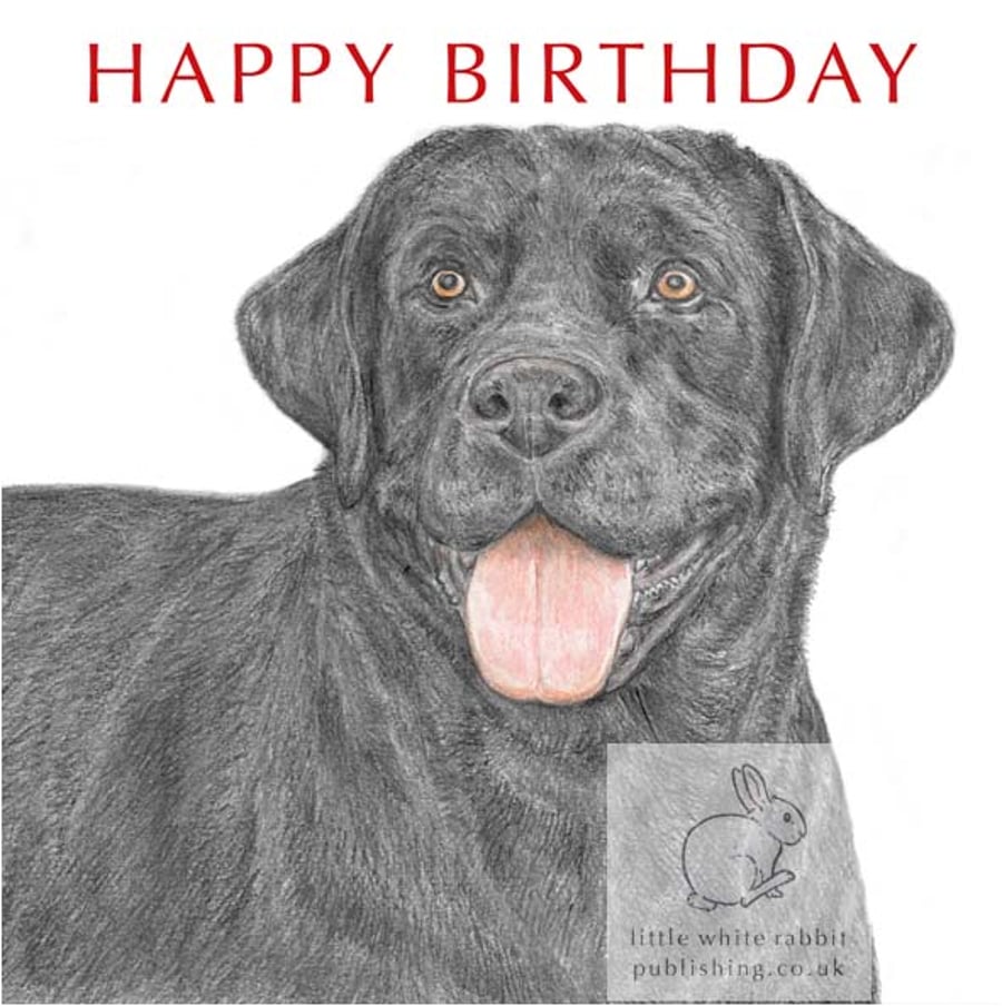 Harper the Black Labrador - Birthday Card