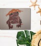 Spotted Toad wearing South American hat - A5 print - Image 3
