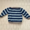 Blue striped jumper
