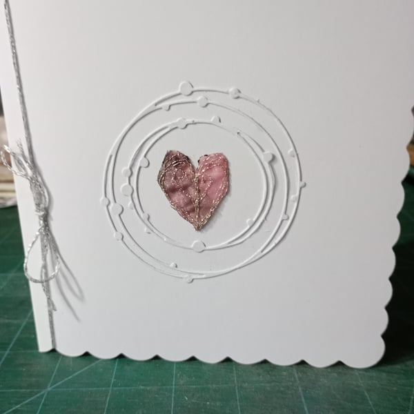 Romantic heart card