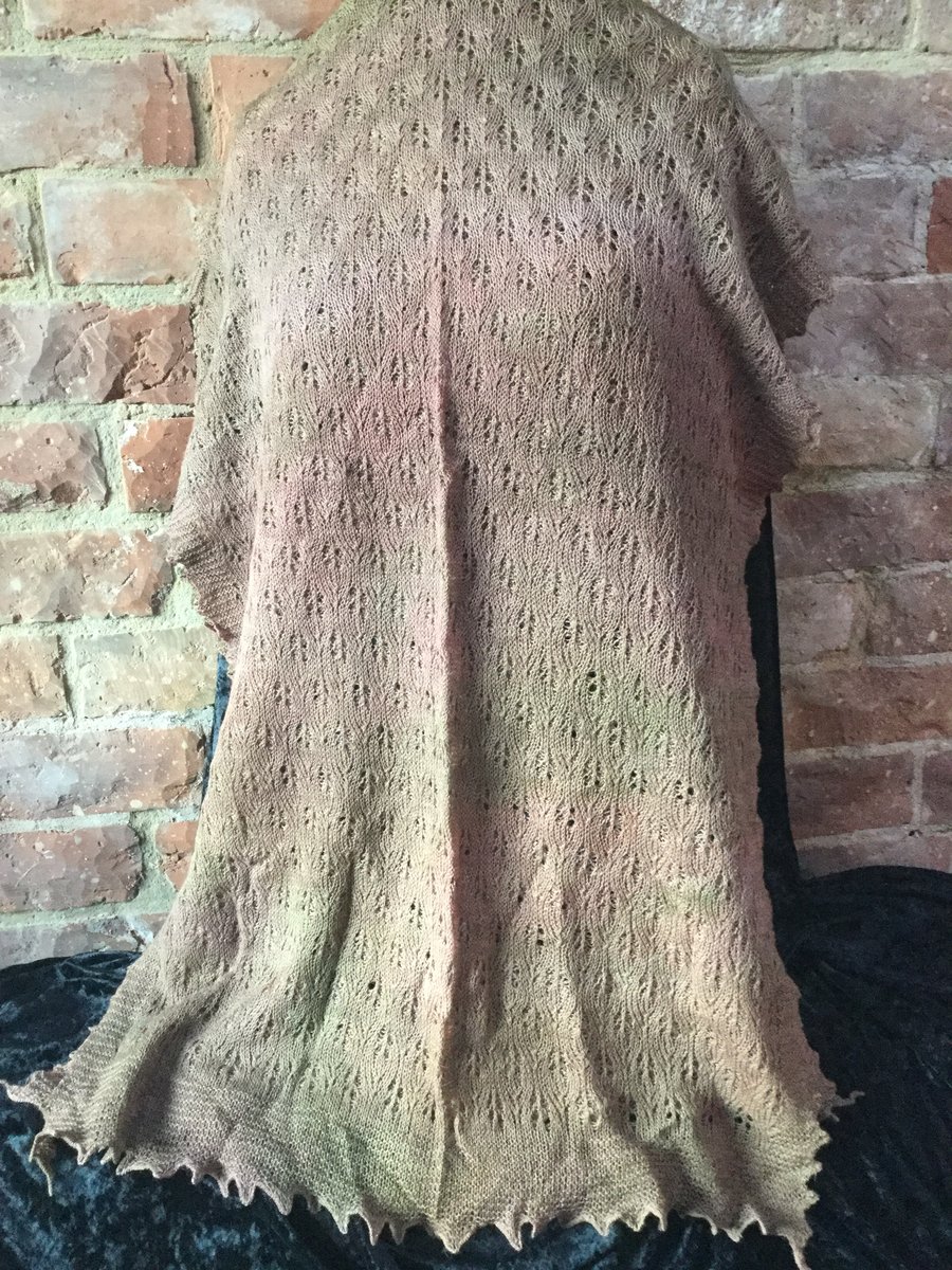 MoBair Hand Dyed Baby Alpaca & Wool Stole 80x32 Pastle Tones