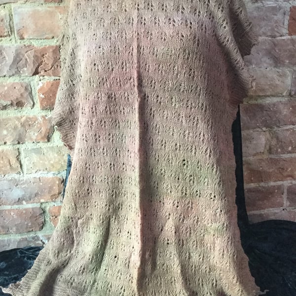 MoBair Hand Dyed Baby Alpaca & Wool Stole 80x32 Pastle Tones