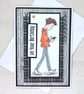 Black and White teenage boy birthday card - Image 3