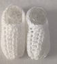 White baby shoes newborn