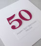 Handmade 100th birthday card - personalised with any age and message - Image 8