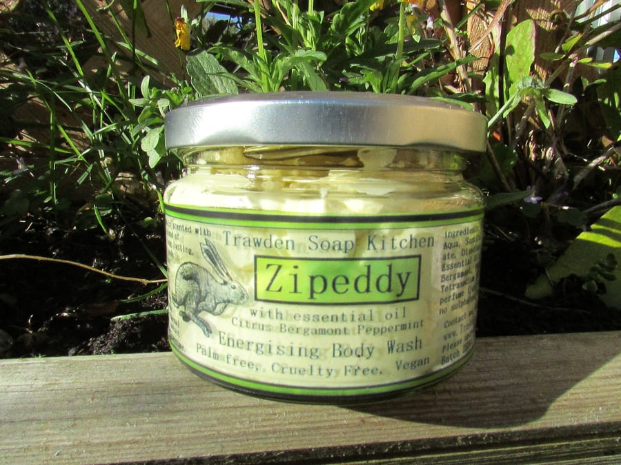 Zipeddy, Energising, long lasting body wash with invigorating essential oils.