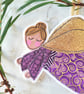 Purple Christmas Fairy Tree Ornament - Image 3