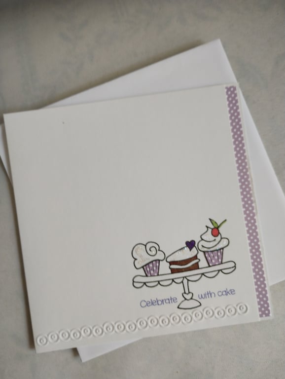 Celebrate with Cake - Purple Polka Dot Cupcakes 