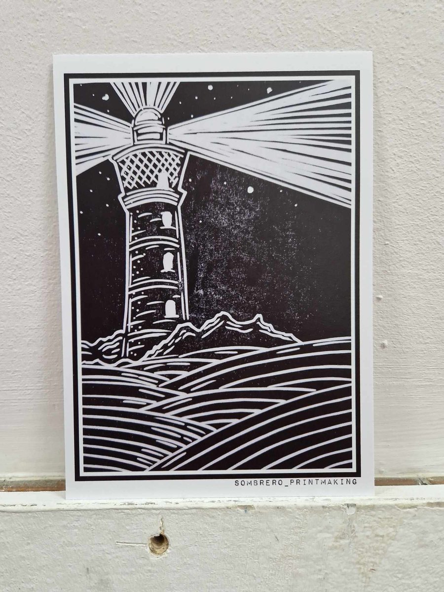 Lighthouse Print A4
