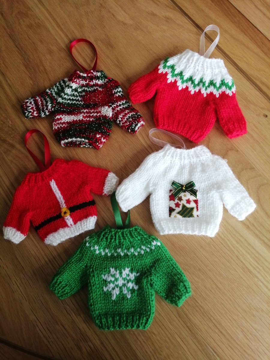 Christmas Tree decorations (set of 5)