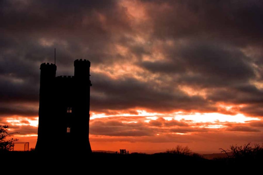 Broadway Tower Sunset Cotswolds England Photograph Print