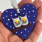Owl Family Hanging Decoration for gift or Christmas Tree
