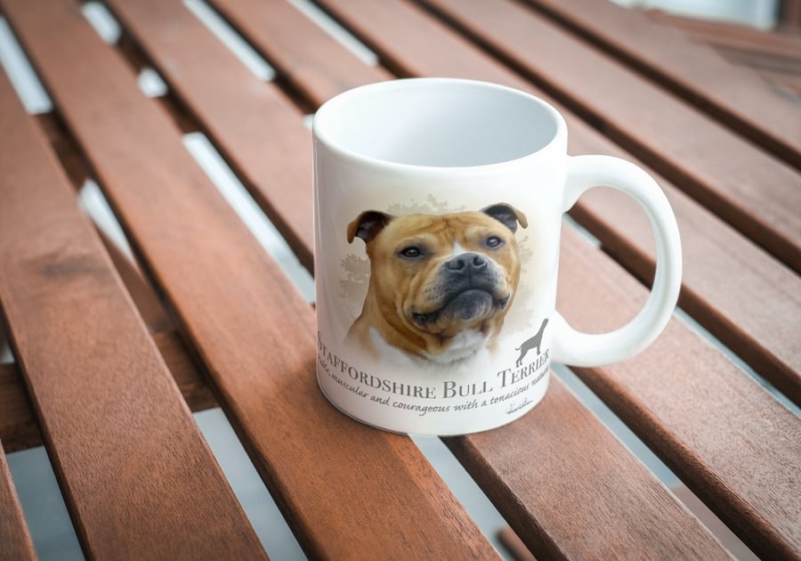 Staffordshire Bull Terrier  Design Mug ,coffee mug ,dog design mug. Free P&P