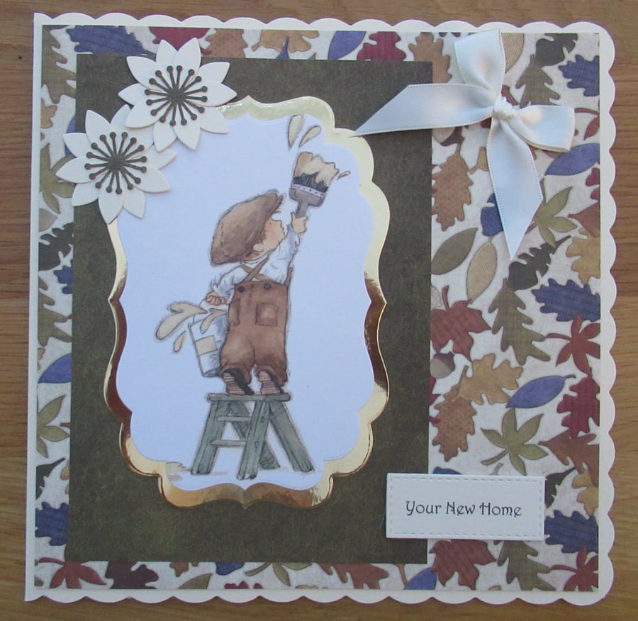 Decorating Time - 8x8" New Home Card