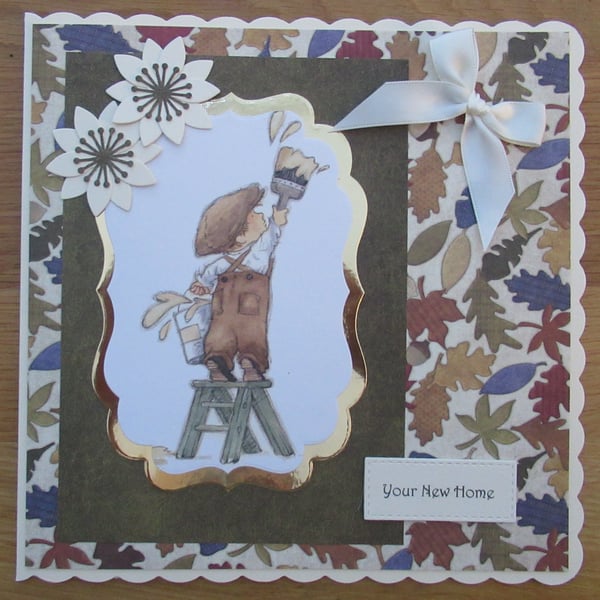 Decorating Time - 8x8" New Home Card