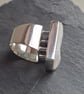 Statement Piece: The Brutalist Ring. Natural marble and silver 925. - Image 3