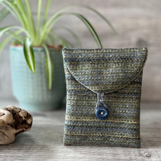 Summer Seconds Wool Coin Purse Pouch  