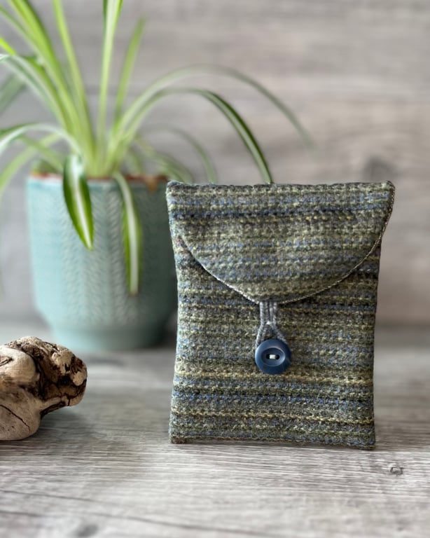 Perfectly Imperfect Wool Coin Purse Pouch  