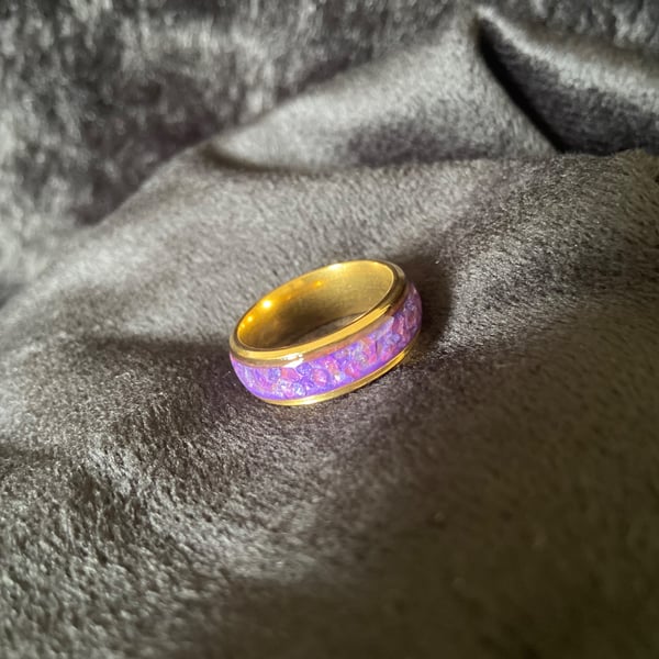 Resin ring handmade 