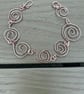 Rose Gold Spirals Bracelet, Tarnish Resistant - All Sizes
