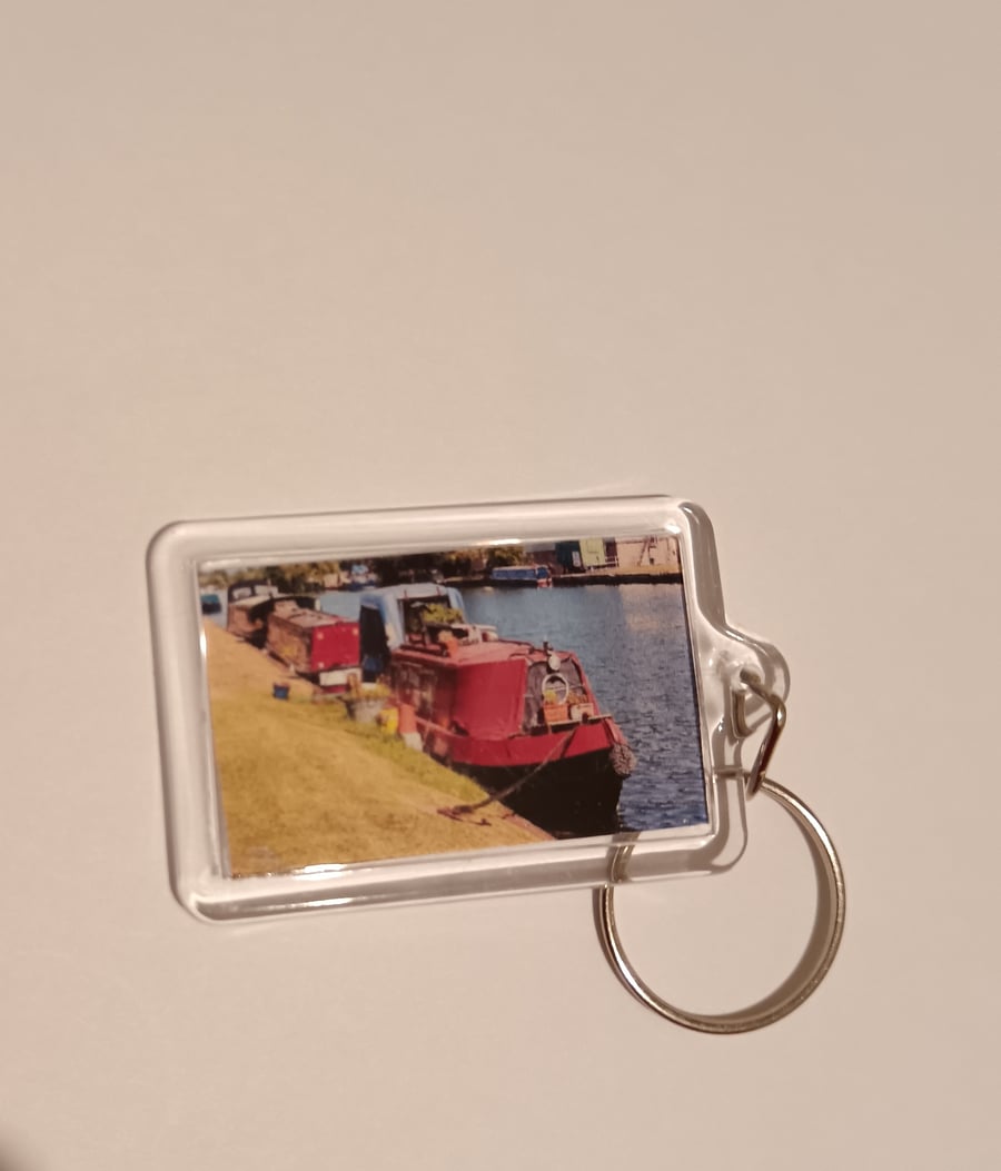 Gloucester Saul Canal river themed rectangular keyring 