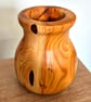 Beautiful unique yew wood vase 