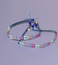 Glass Seed Bead Friendship Bracelet - Square Flowers
