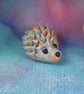 Silver High'n'Over Baby Hedgehog 'Hanni' OOAK Sculpt by Ann Galvin
