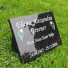 Grave Memorial Plaque Slanted Grave Stone Cemetery Plaque Remembrance Plaque 