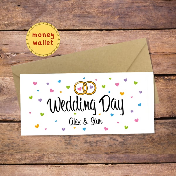 Wedding Money Wallet Card - cash gift envelope