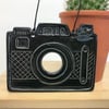 Ceramic Camera decoration Smile (Black)