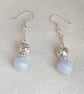 Gorgeous Blue Lace Agate and Fancy Bead Earrings - Image 2