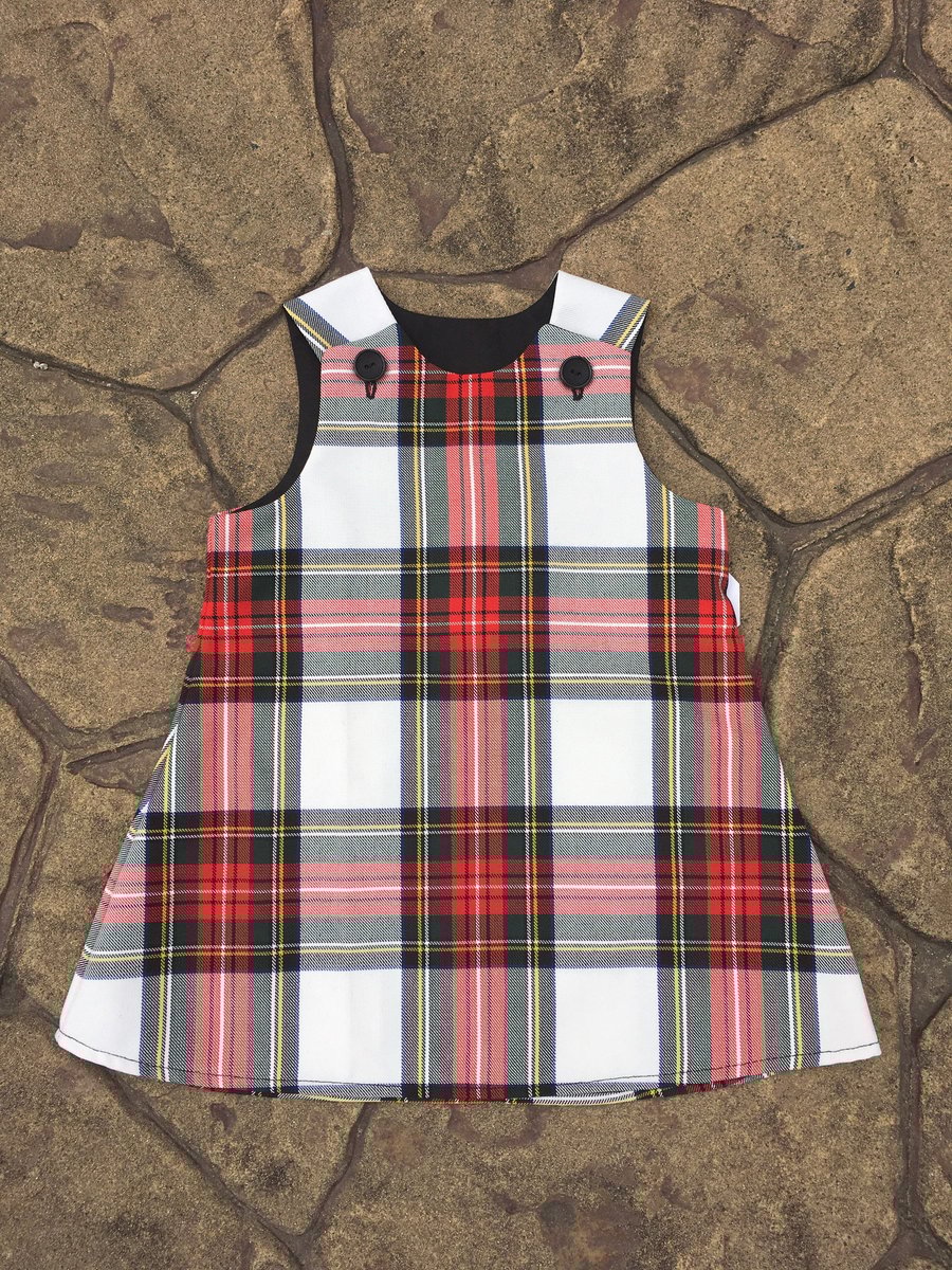 Stewart Dress Tartan Pinafore Dress