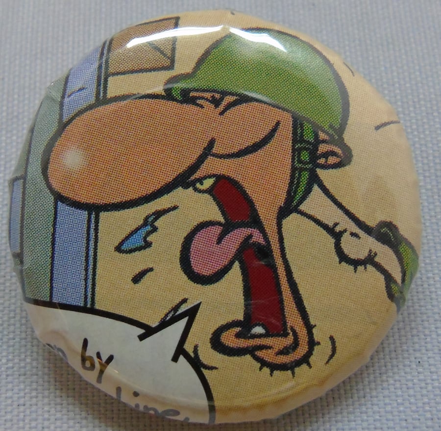 Comics Badge - Shouting Solider