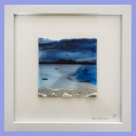 Handmade Fused Glass 'Isle of Arran' Picture